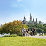 Cyclists-Parliament-Hill-Ottawa