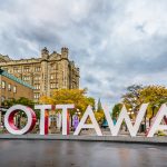 Ottawa sign in street at Byward market
