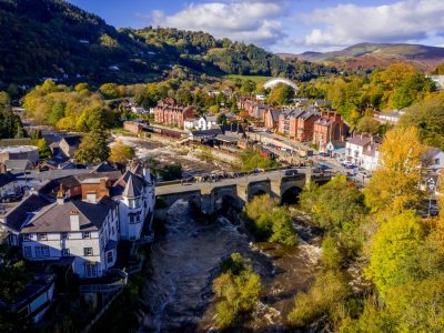 Llangollen is a tourist town in northeast Wales
