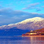 Lake Ohrid, View from Tushemisht village, Albania