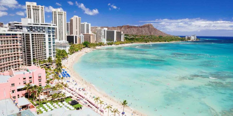 Waikiki Beach - the center of Hawaiian vacations